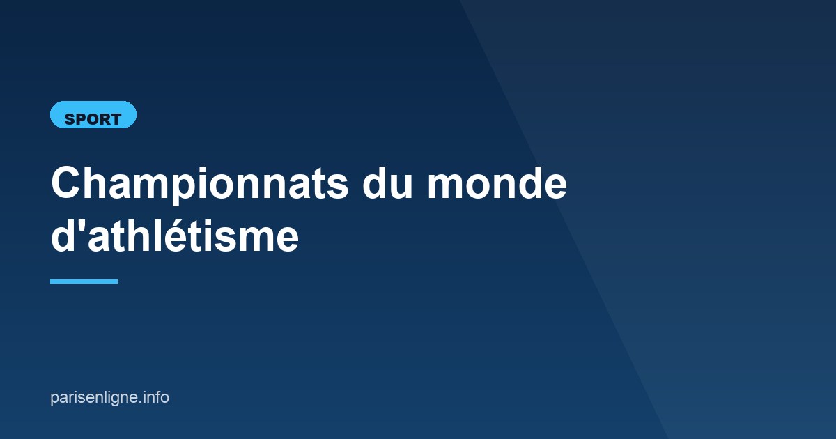 Illustration de l'article consacré à la saison d'athlétisme