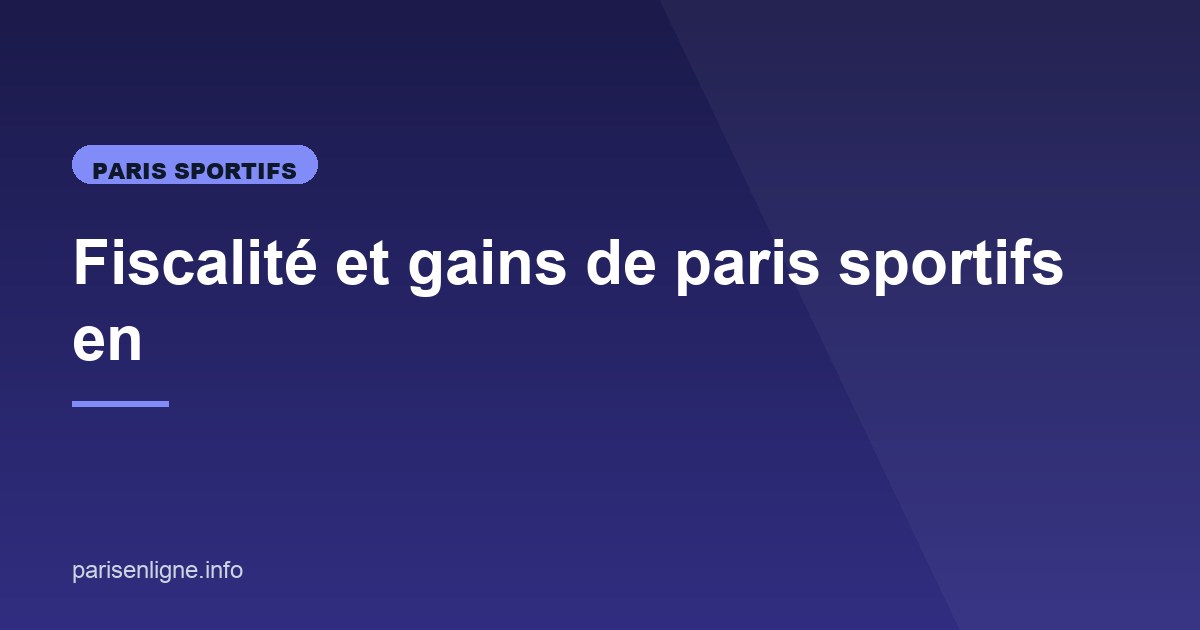 Illustration de l'article consacré à la fiscalité des gains de paris