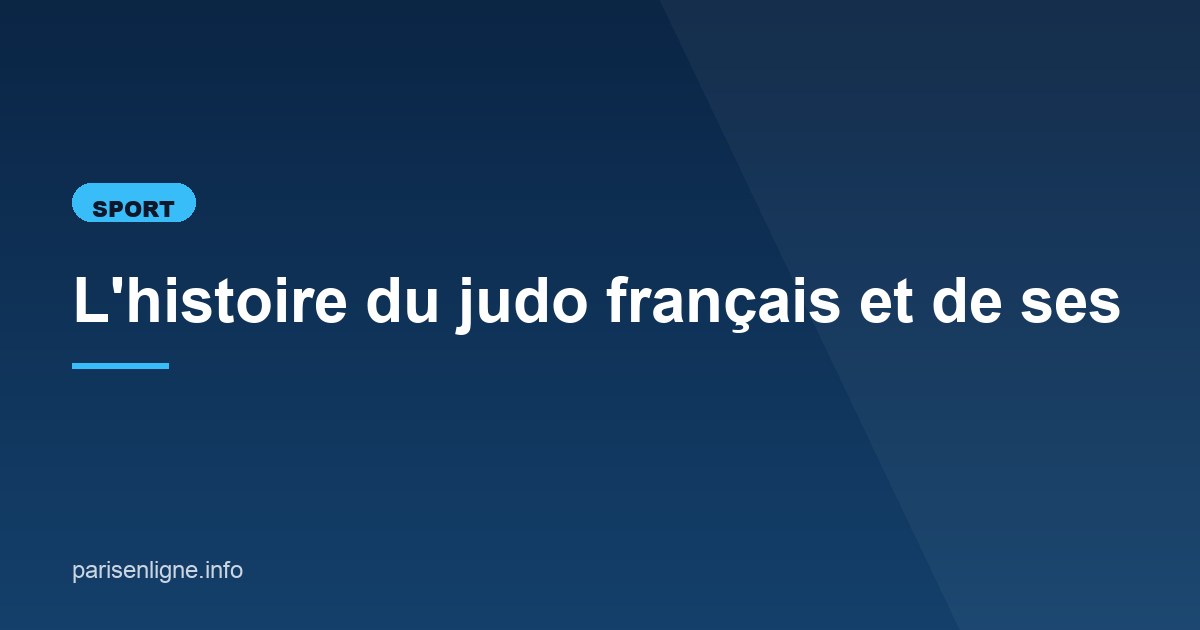 Illustration de l'article consacré au judo français