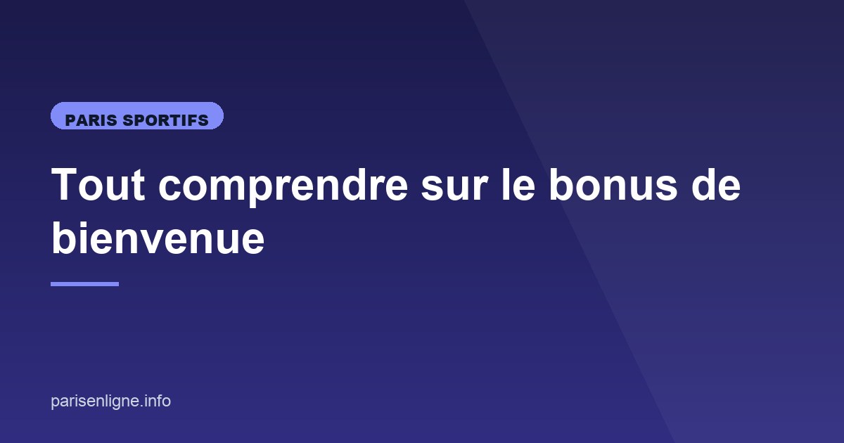 Illustration de l'article consacré au bonus de bienvenue des bookmakers
