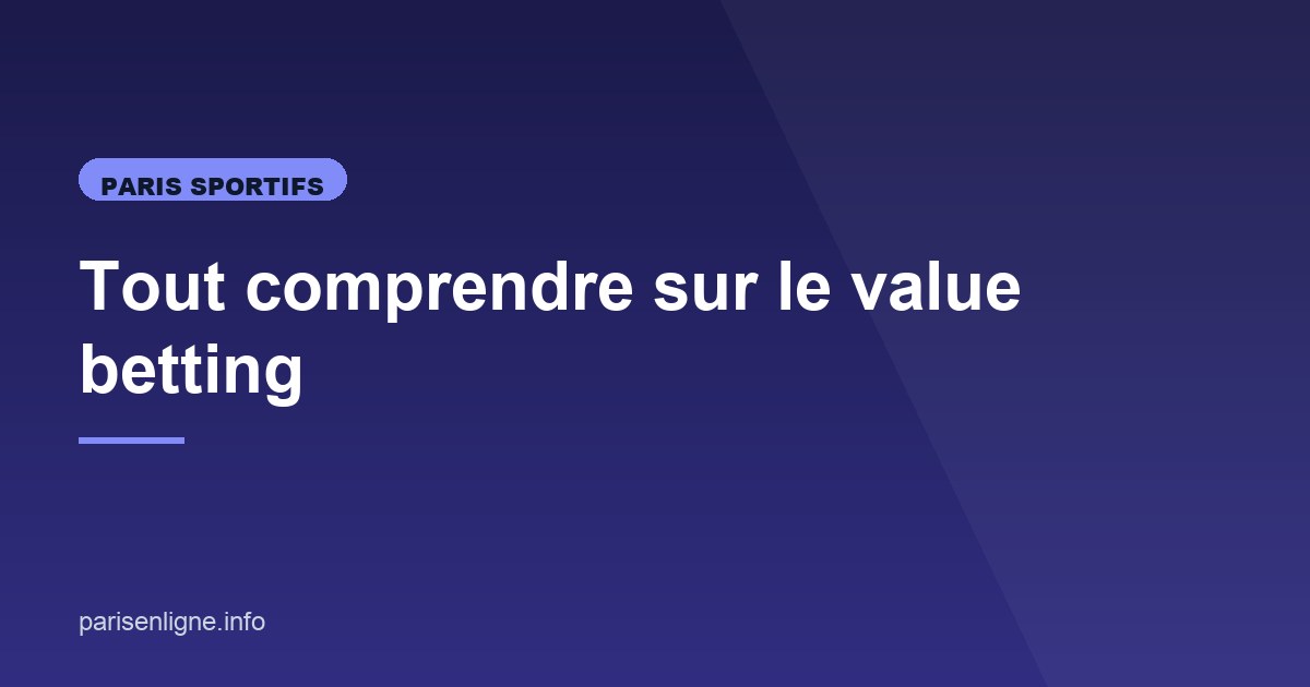 Illustration de l'article consacré au value betting